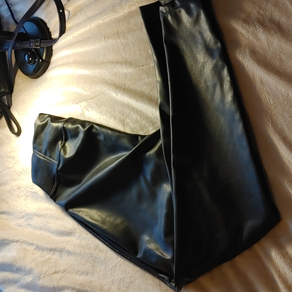 Vegan leather pants